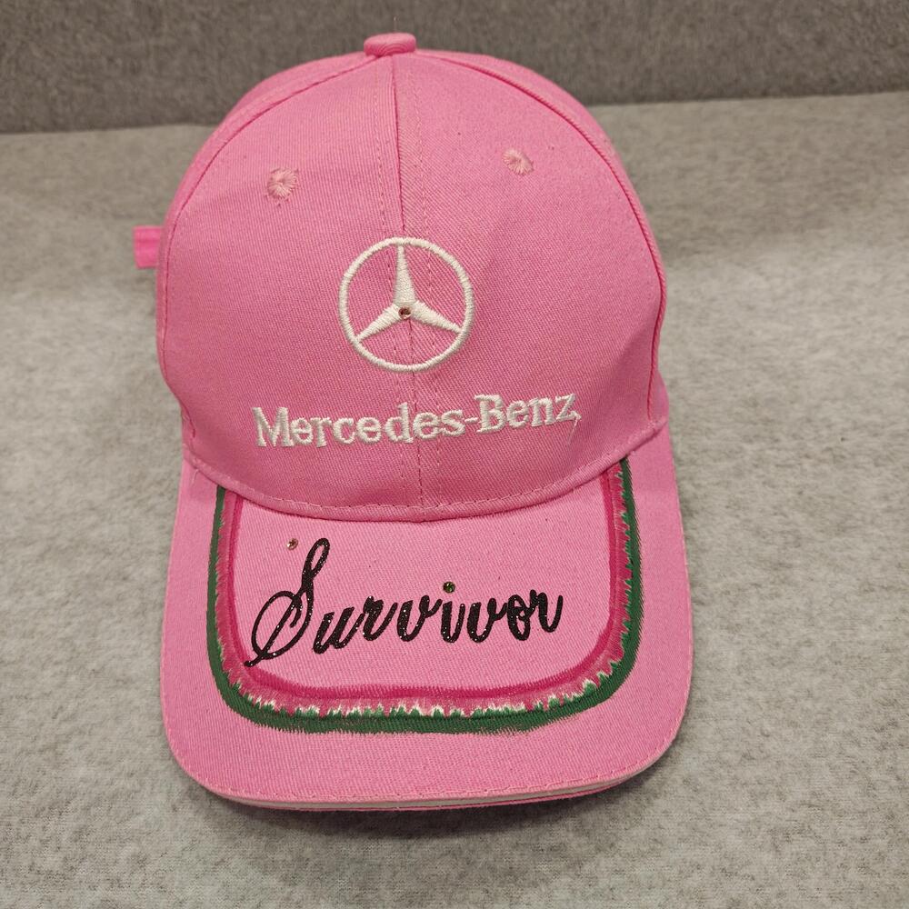 Mercedes AMG Petronas Survivor Hat Cap Strap Back Womens One Size Pink F1 Racing